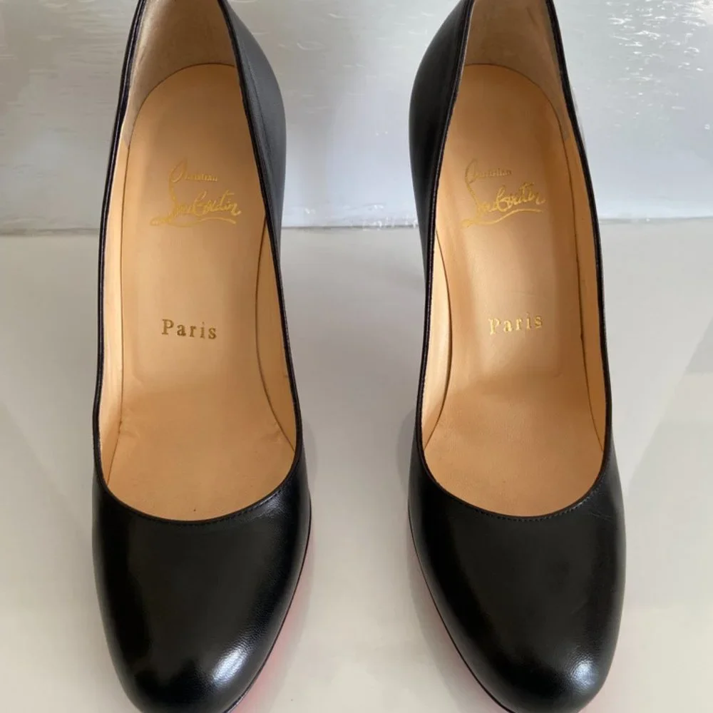 Christian Louboutin Black Simple Pump 100 Size 6 - Picture 1 of 9